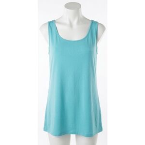 NEW ANGEL APPAREL women's tunic tank top in aqua